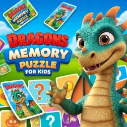 Dragons Memory Puzzle for Kids