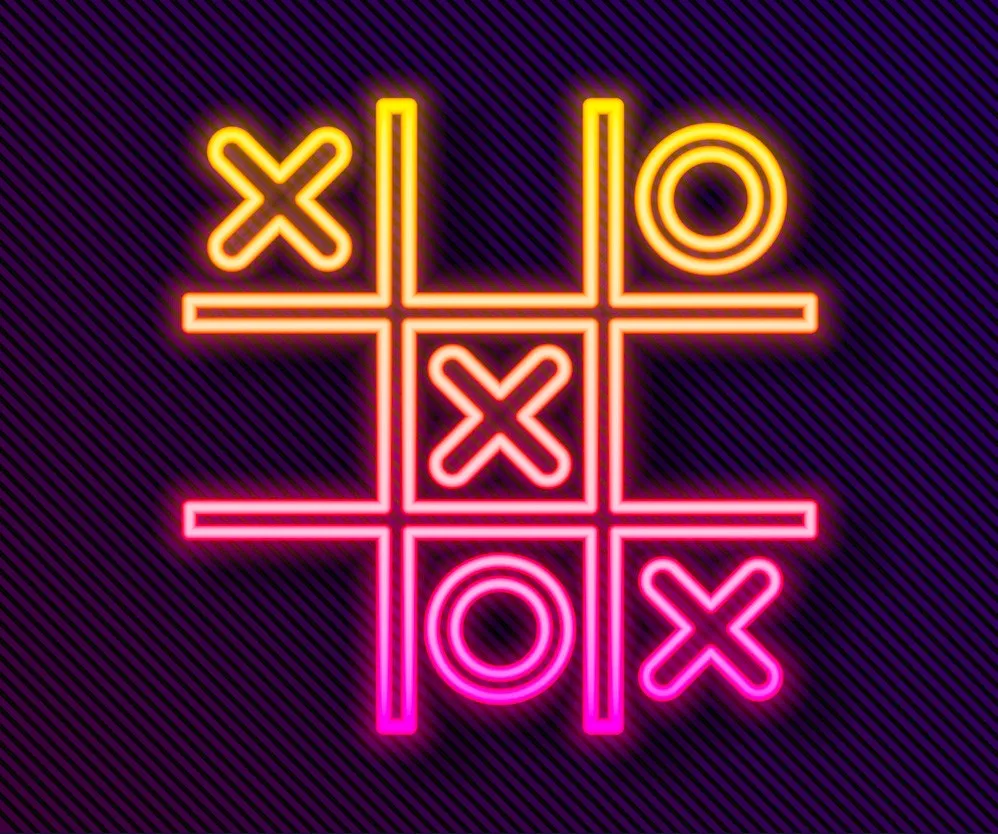 Neon Tic-Tac-Toe
