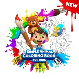 Simple Animal Coloring Book for Kids